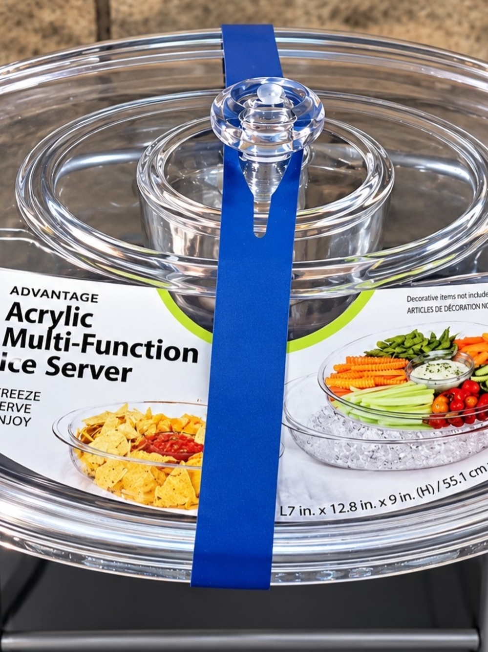 Felli Arctic Ice Acrylic Multi‑Function Server